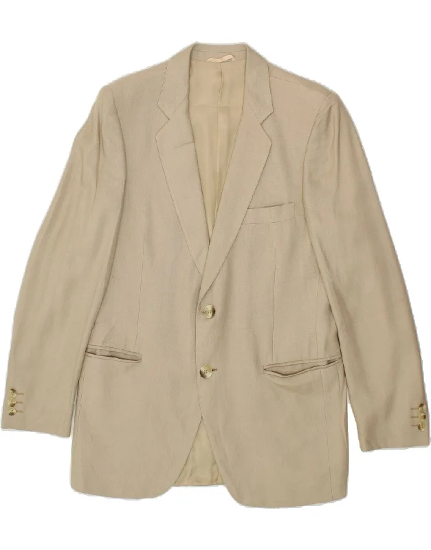 Fashion Sneakers VINTAGE Mens 2 Button Blazer Jacket UK 38 Medium Beige