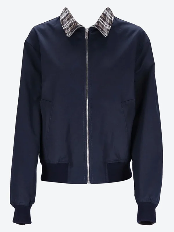 Preppy Style Zip front jacket