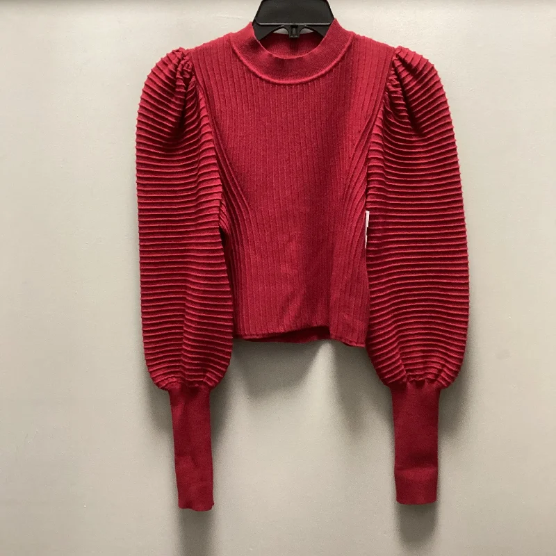 Casual Jackets Top Long Sleeve By Express In Red, Size: S