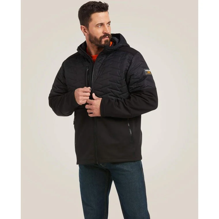 Warm Cardigans Ariat Men's Rebar Cloud 9 Insulated Workwear Jacket Black - 10037509