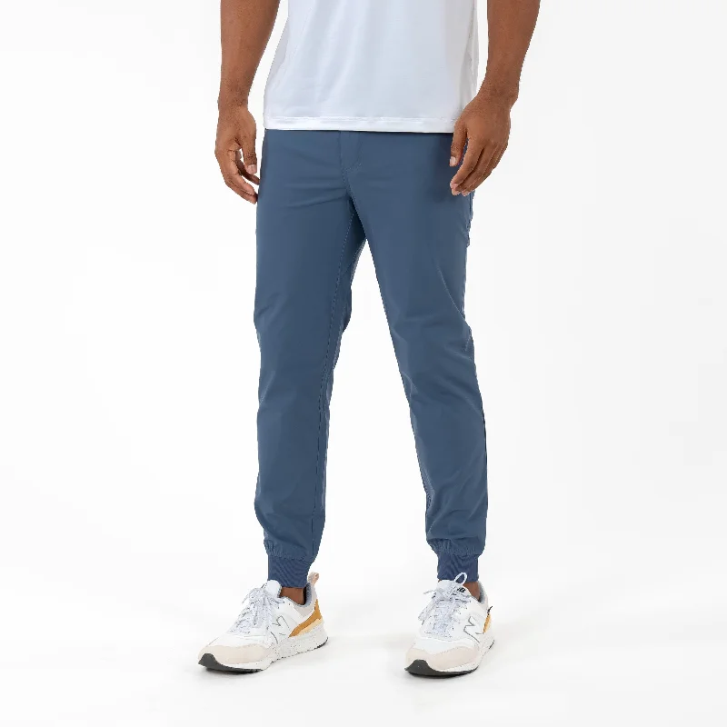 Street Casual Delta Performance Jogger | Solid - Slate Blue