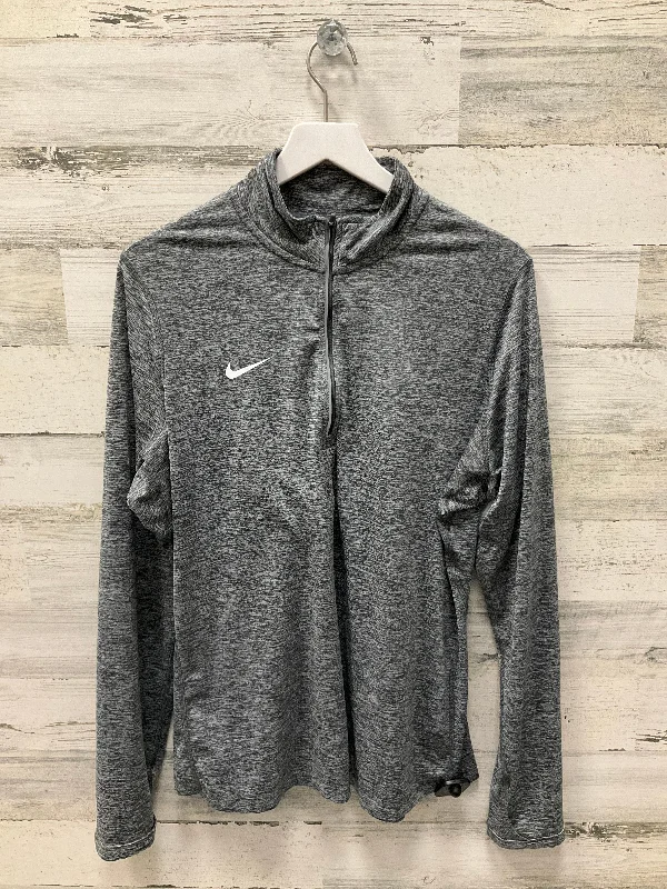 Sports Tights Athletic Top Long Sleeve Collar By Nike Apparel  Size: Xl