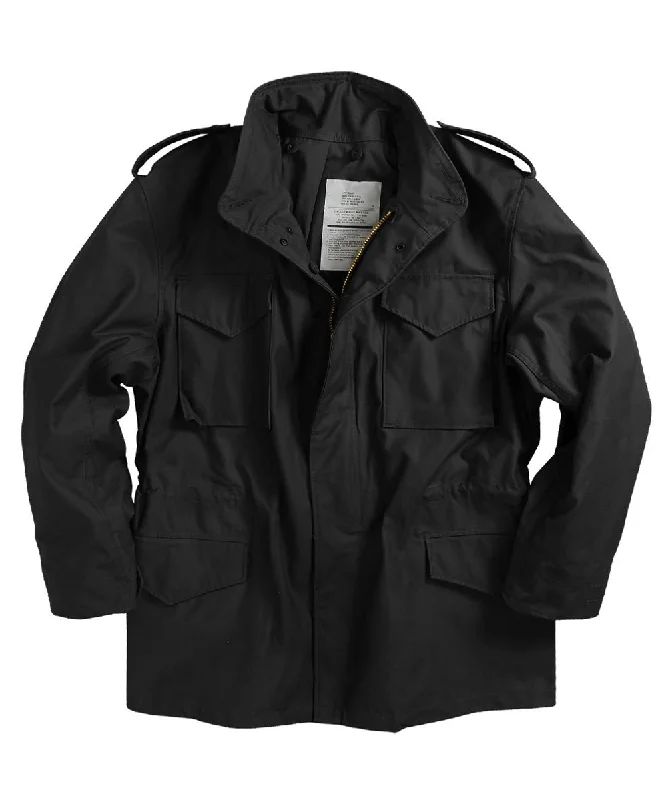 Slim-fit Shirts Alpha Industries M-65 Field Coat - Black