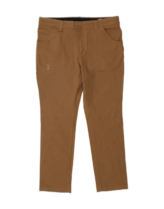 Layered Outfits COLUMBIA Mens Slim Casual Trousers W36 L32 Brown Cotton