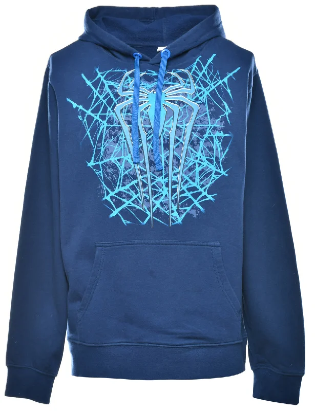 Spider Printed Hoodie - M