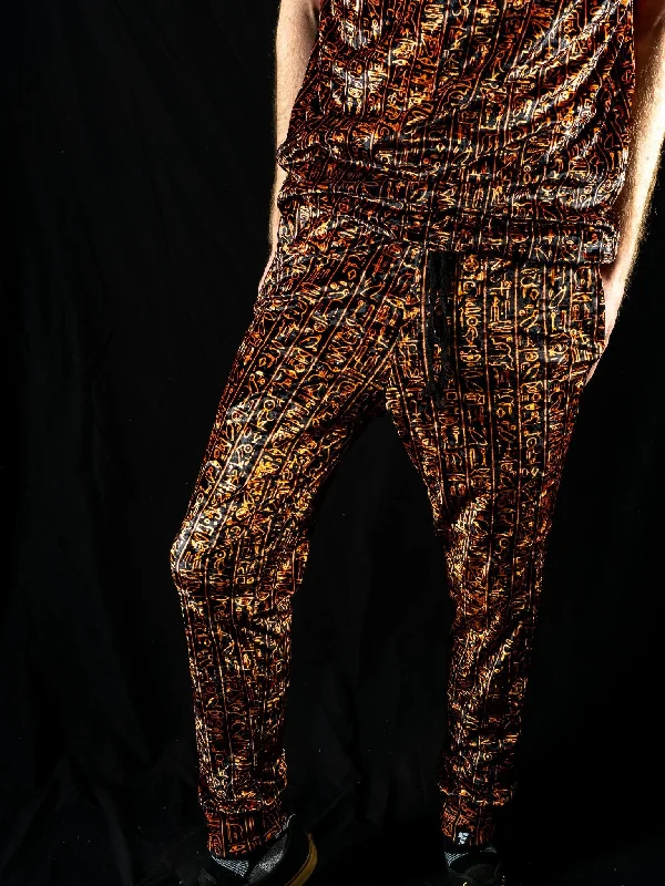 Formal Wear Egyptian Glyphs (Golden) Unisex Joggers