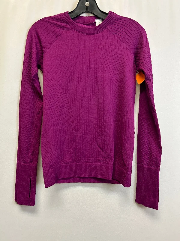 Designer Shirts Athletic Top Long Sleeve Crewneck By Lululemon  Size: L