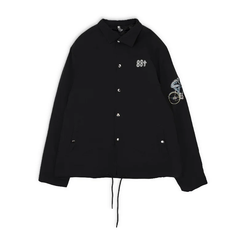 Jogging Suits 88 RISING X SORYAMA DIGITAL ROBOT FACE BLACK COACH JACKET