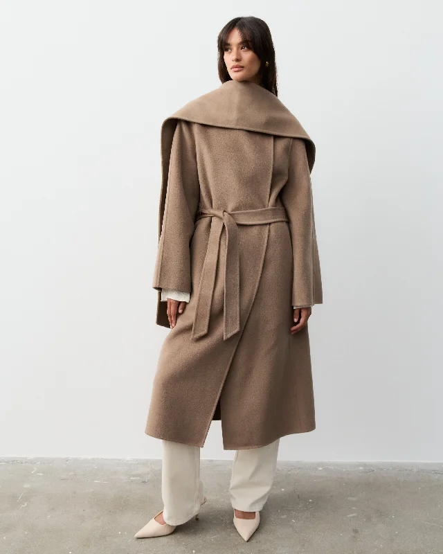 Modern Denim THE TAILORED COAT - TAUPE