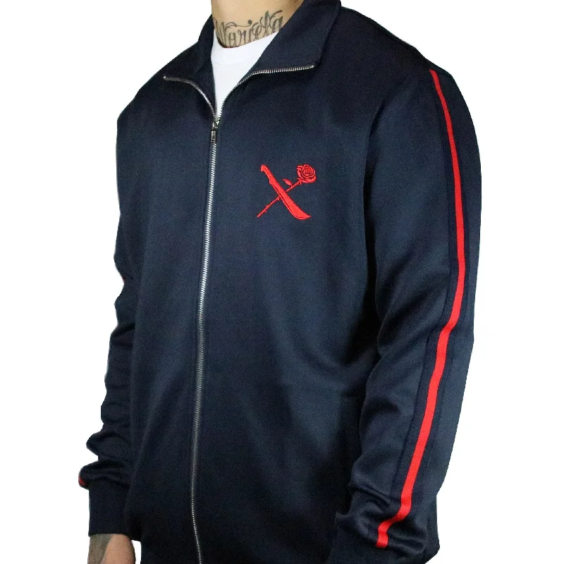 Trendy Sweaters SRVL Track Jacket Navy