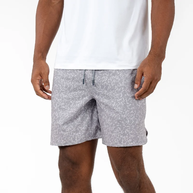 Athletic Vests Grit Gym Short | The Granite Camo - Thunder Grey/Stratus Grey