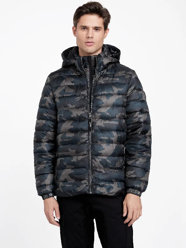 Modern Menswear Harrison Camo Puffer Jacket