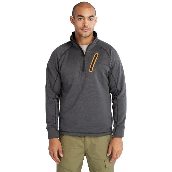 Casual Sweatshirts Timberland Pro Men's Reaxion 1/4 Athletic Fleece Jacket -Charcoal- TB0A55RVCV9