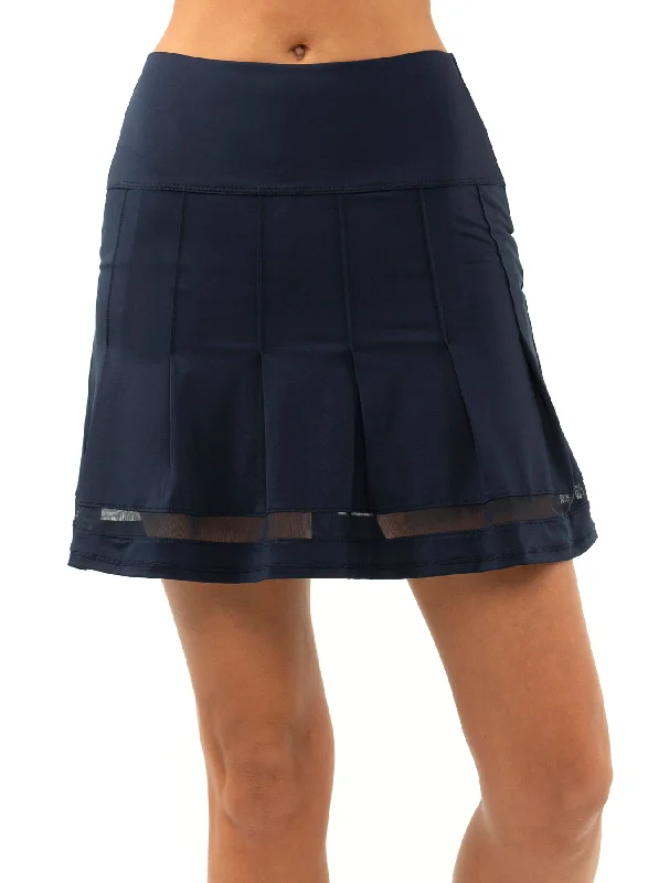 Designer Outerwear Vintage Pleated Skort-long