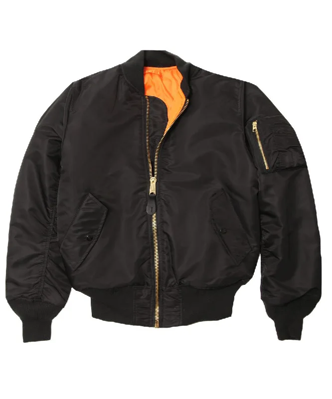 Warm Cardigans Alpha Industries MA-1 Flight Jacket - Black