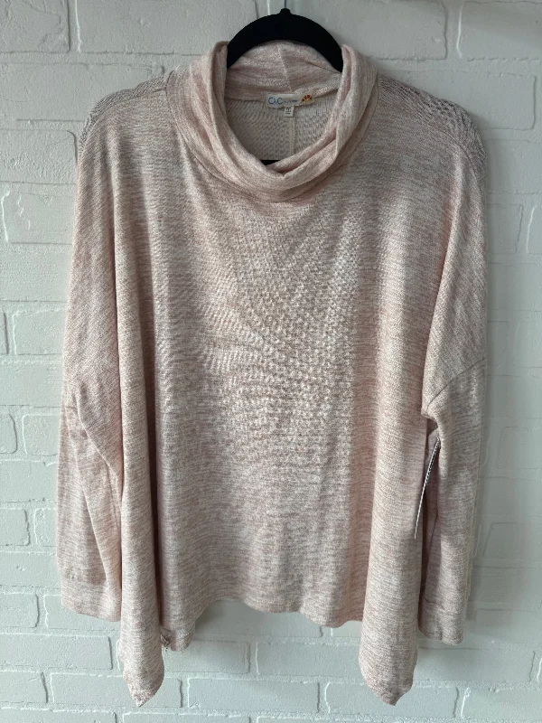 Street Shorts Top Long Sleeve By C And C In Pink, Size: M