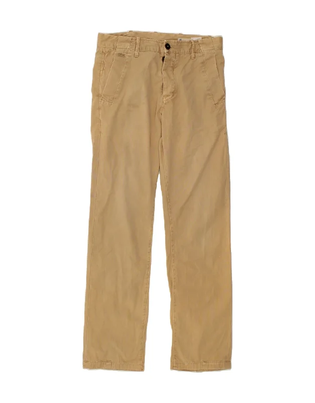 Streetwear Fashion G-STAR Mens Straight Chino Trousers W32 L32 Beige