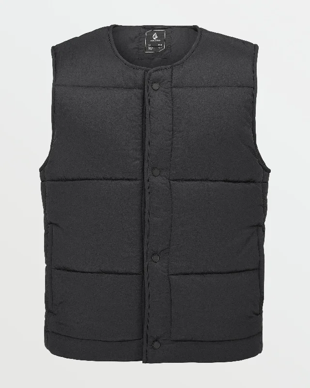 Fashion Vests Mens Layered Up Vest - Black