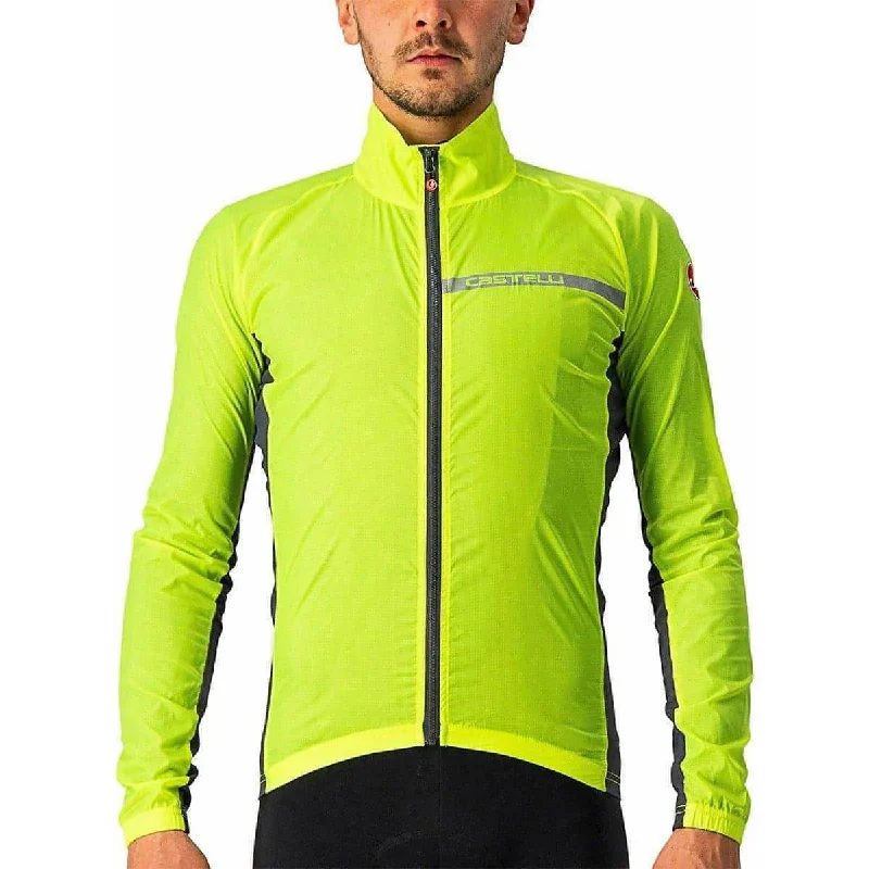 Fashion Accessories Castelli Squadra Stretch Mens Cycling Jacket - Yellow