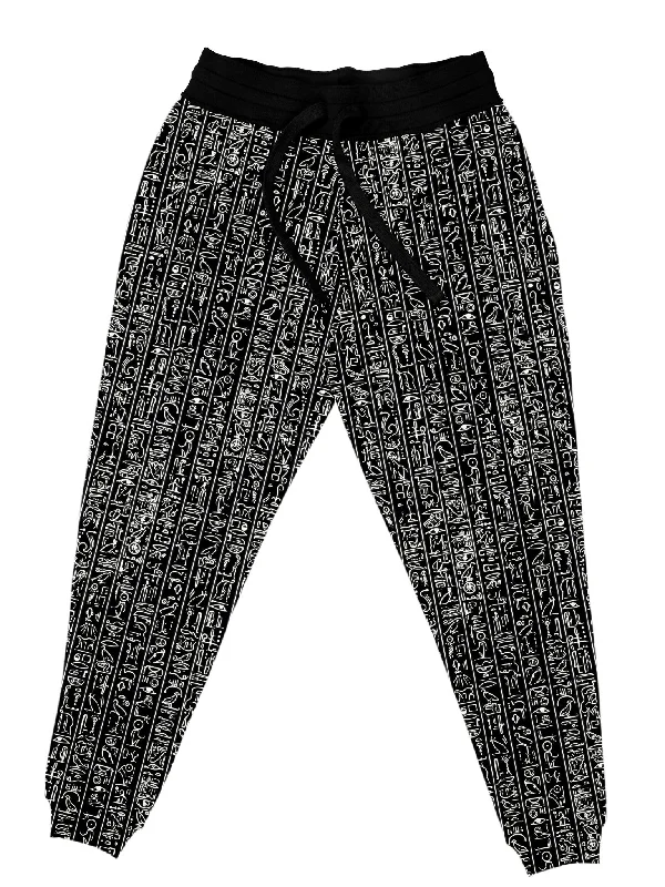 Activewear Gear Egyptian Glyphs (Black) Unisex Joggers