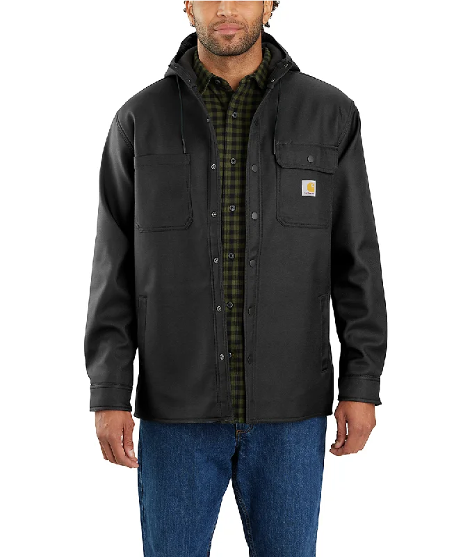 Business Shirts Carhartt Heavyweight Hooded Shirt Jacket - Black