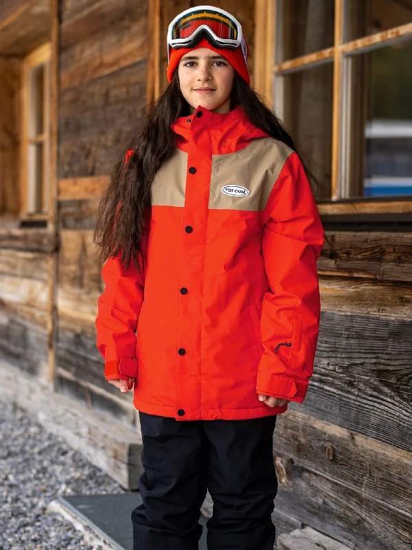 High-fashion Looks Kids Stone 91 Insulated Jacket - Orange Shock