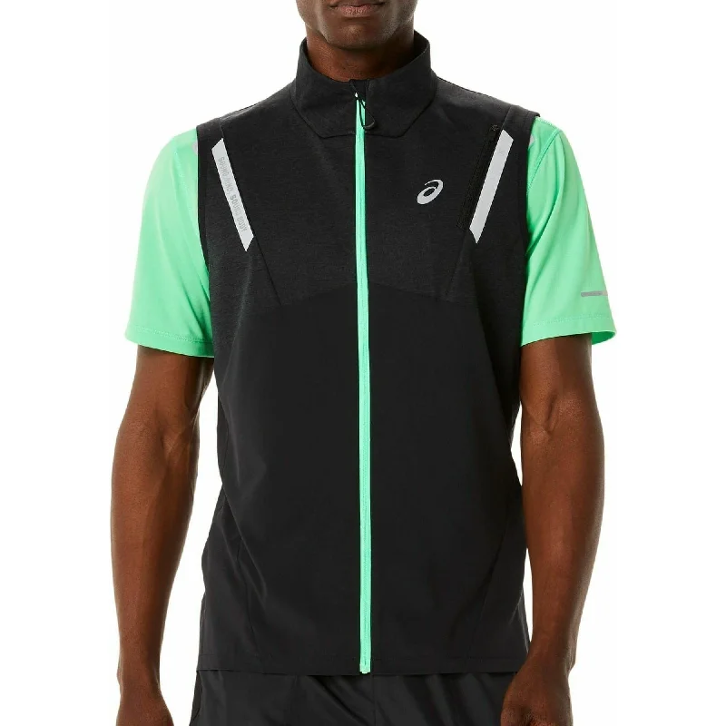 Funky T-shirts Asics Lite-Show Mens Running Gilet - Black