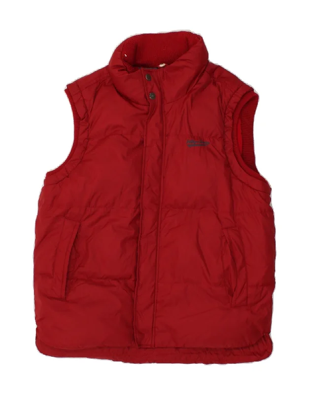 Streetwear Fashion TOMMY HILFIGER Mens Padded Gilet UK 40 Large Red Nylon