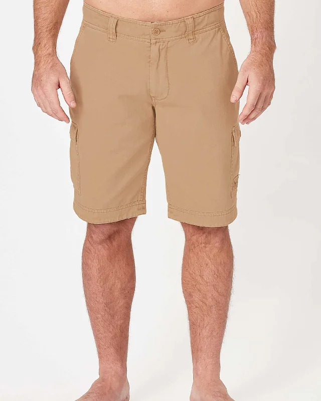 Vintage Fashion Mens Barge Cargo Twill Short