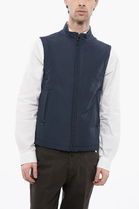 Graphic Sweatshirts Corneliani Id Front Zipped Sleeveless Jacket