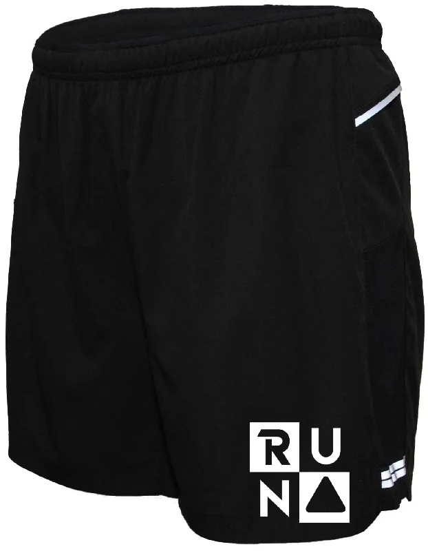 Athleisure Wear Men's 5" 2-in-1 Reflective Running Shorts - RUN Squared