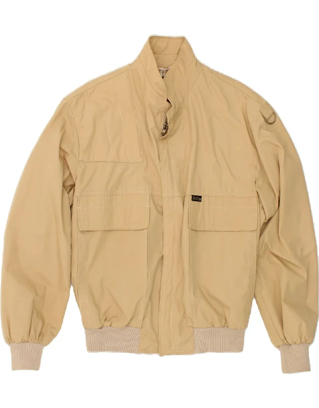 Classic Blazers STRATOS Mens Bomber Jacket IT 50 Large Beige Cotton