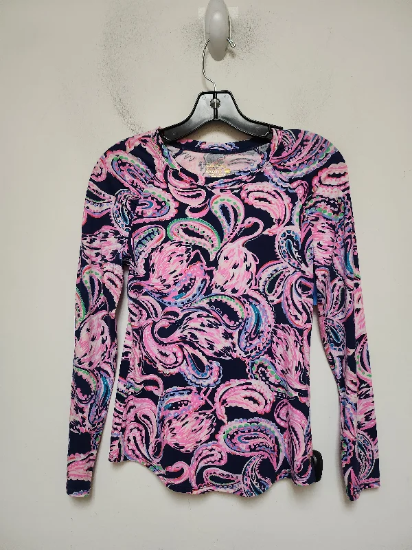 Athletic Wear Top Long Sleeve Designer By Lilly Pulitzer In Multi-colored, Size: Xxs