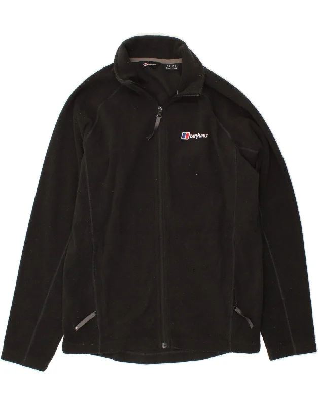 Casual Jackets BERGHAUS Mens Fleece Jacket UK 36 Small Black Polyester