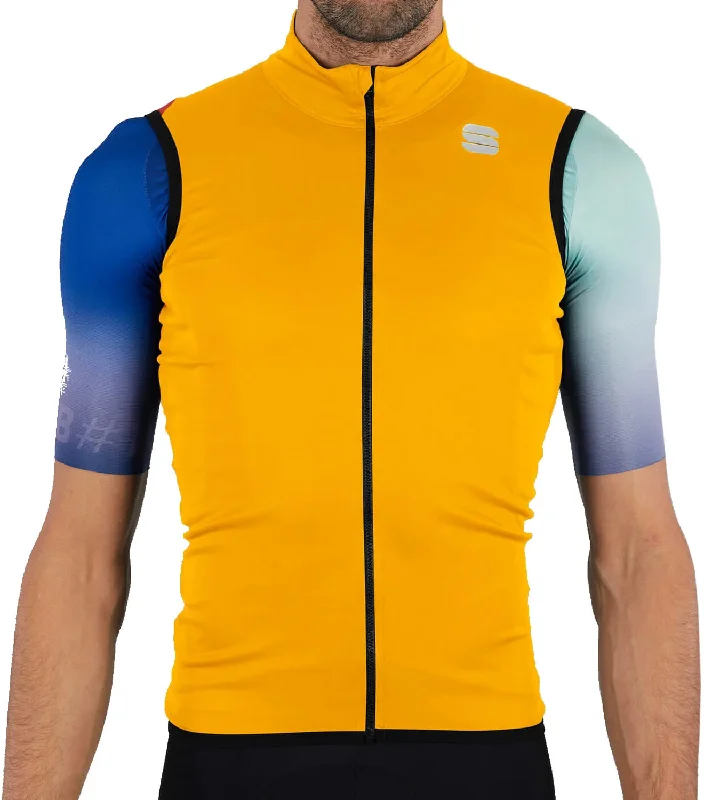 Street Style Sportful Fiandre Light NoRain Mens Cycling Gilet - Yellow