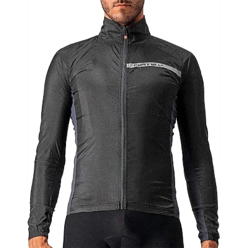 Trendy Blazers Castelli Squadra Stretch Mens Cycling Jacket - Black