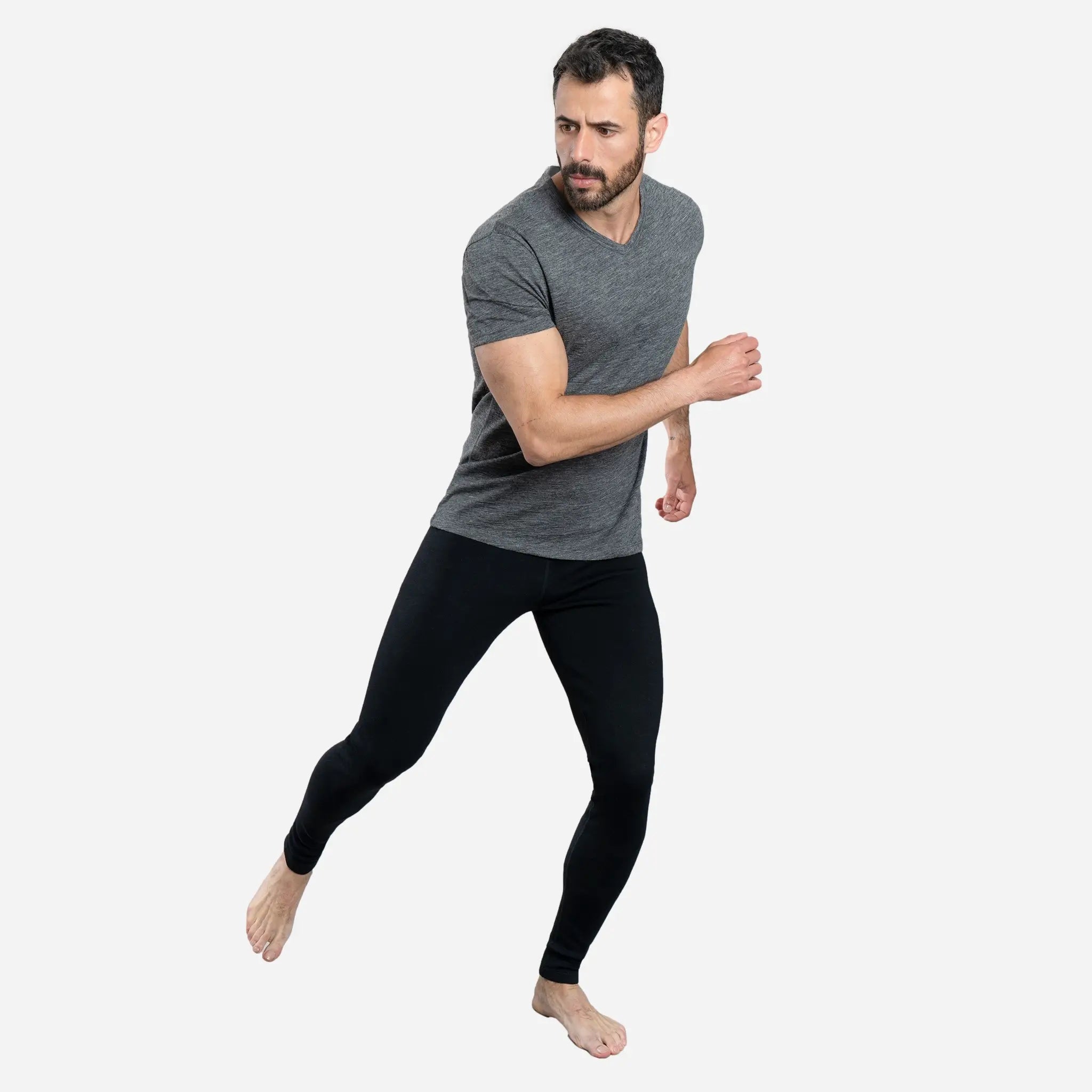 Relaxed Shirts Men's Alpaca Wool Leggings: 300 Lightweight