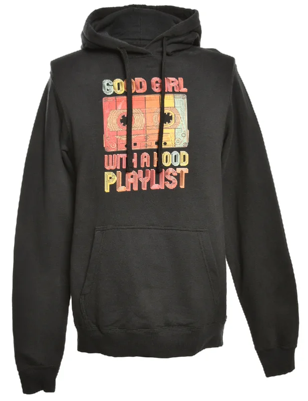 Good Girl Printed Hoodie - M