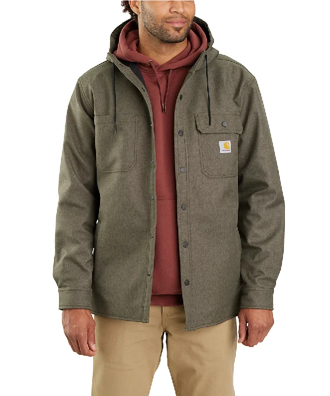 Designer Belts Carhartt Heavyweight Hooded Shirt Jacket - Moss