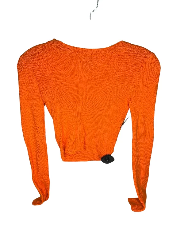 Classic Blazers Top Long Sleeve Basic By Forever 21 In Orange, Size: Xs