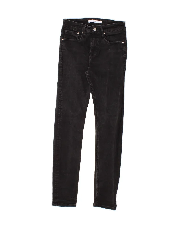 Relaxed Shirts CALVIN KLEIN Mens Skinny Jeans W30 L32  Black Cotton