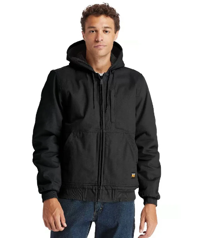 Statement Jackets Timberland PRO Men's Gritman Lined Hooded Jacket - Black