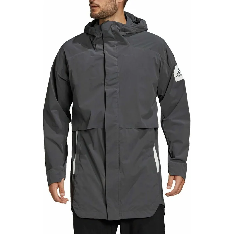 Street Casual adidas MyShelter Wind.RDY Mens Parka Jacket - Grey