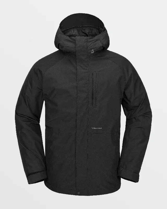 Preppy Style Mens Dua Insulated Gore Jacket - Black