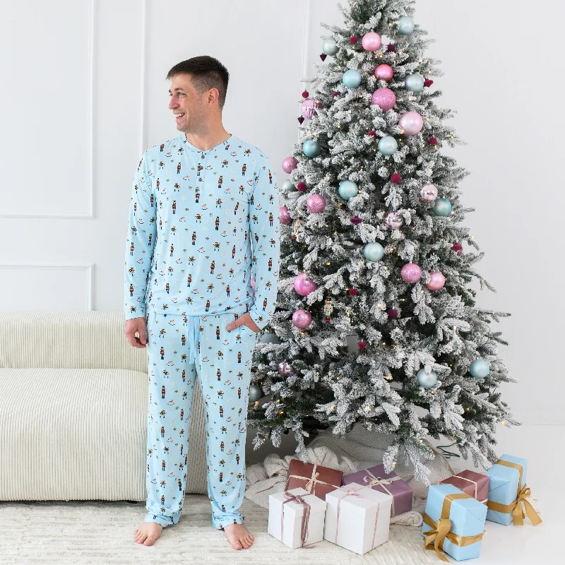 Button-down Shirts Men's Lounge Pants in Nutcracker