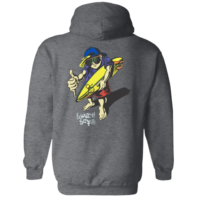 Street Graphic Tees Beach Boys Flip Print Fleece Hoodie