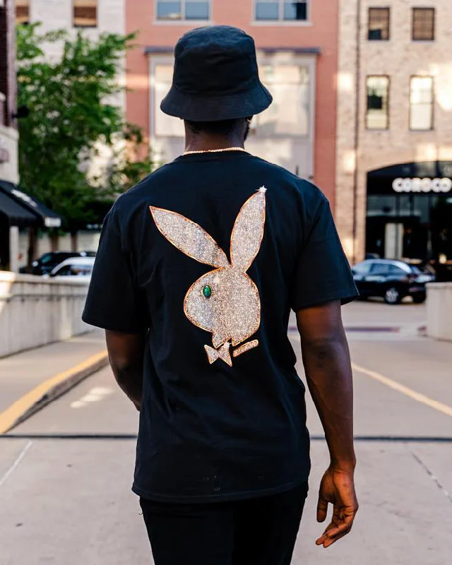 Activewear Gear HUF X Playboy VVS Logo T-Shirt Black