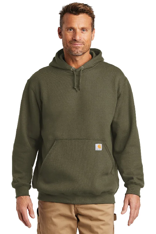 Jogging Suits Carhartt Mens Hooded Sweatshirt Hoodie w/ Pouch Pocket - Moss Green