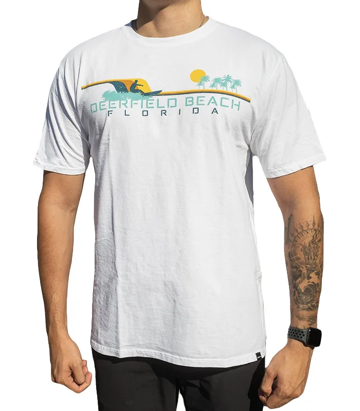 Cool Boots Deerfield Beach Retro Wave SS Tee