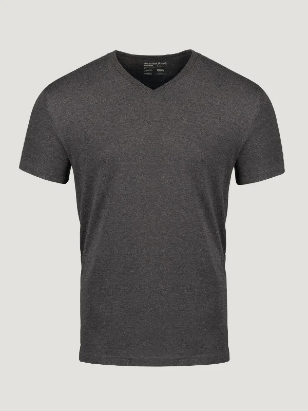 Sporty Looks Charcoal V-Neck